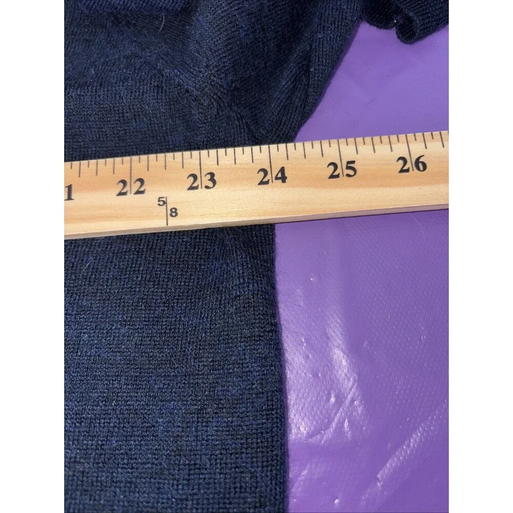 Calvin Klein Men’s XL Merino‎ Wool Blend Blue/navy/gray 1/4 Zipped